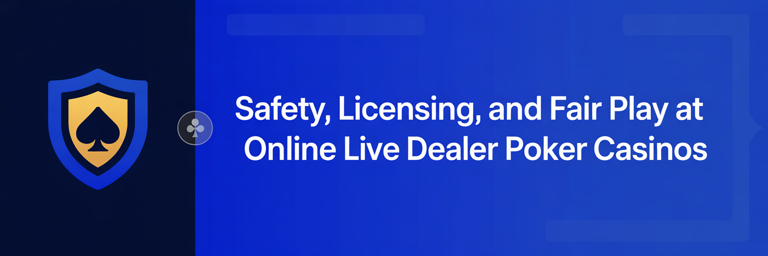 Safety, Licensing, and Fair Play at Online Live Dealer Poker Casinos